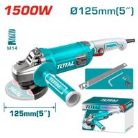 AMOLADORA ANGULAR 05 PULG 125mm 1500W M14 9300RPM MANGO LARGO INDUSTRIAL