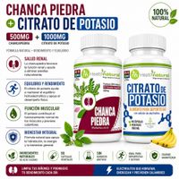 CHANCA PIEDRA HEALTHNATURAL Y CITRATO DE POTASIO HEALTHNATURAL 1000MG