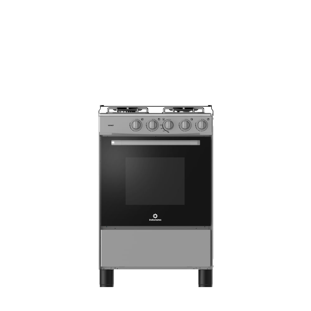 Cocina Indurama Vernet 4 hornillas gris