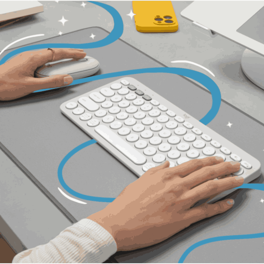 Teclado Logitech K380S Multi-Device Bluetooth Blanco
