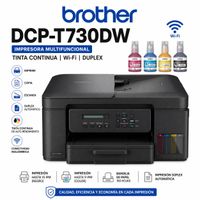 Impresora Brother DCP-T730DW Multifuncional Wifi E Impresión Dúplex