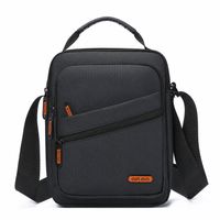 Morral Impermeable Hombre Oxford PU Bolso Bandolera con Múltiples Bolsillos para Trabajo