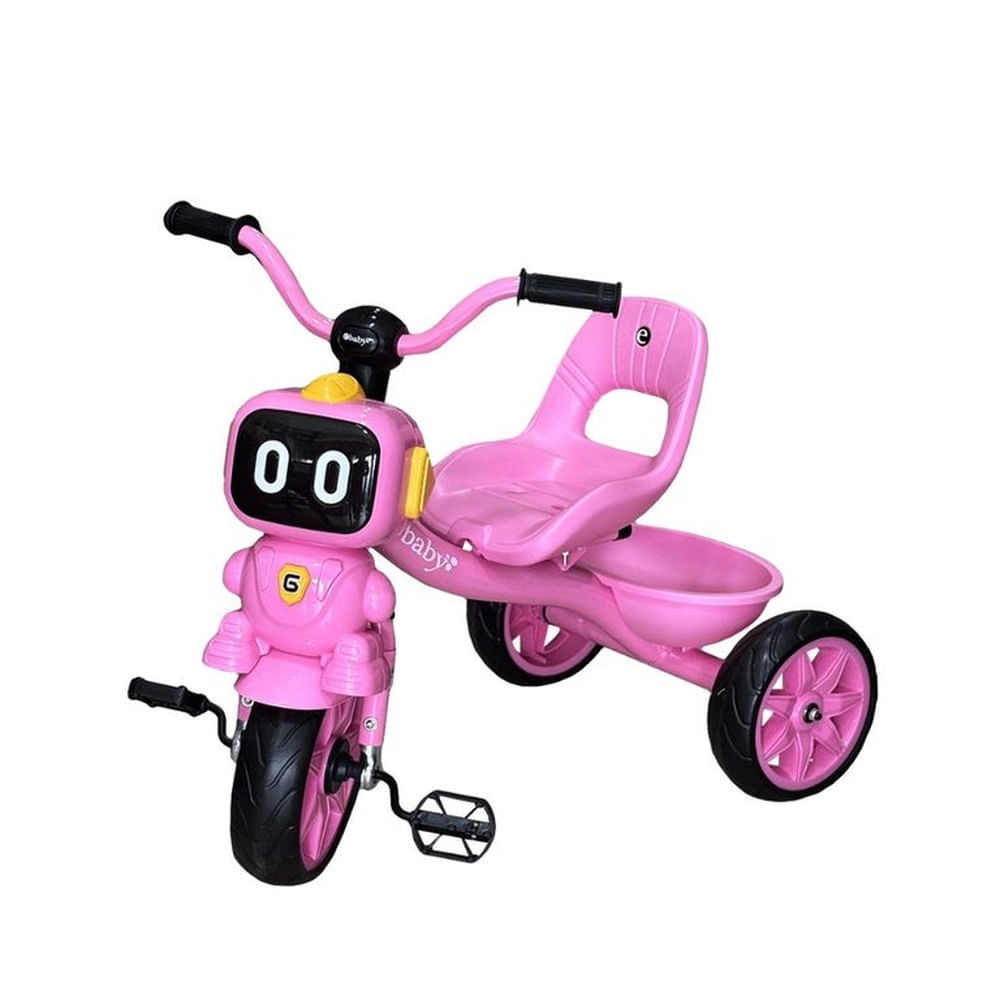 Triciclo Chavito Robot Musical Ebaby 319 Rosado
