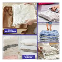 Organizador Compresor al Vacio 60cmx80cm Anaranjado para Hogar