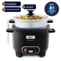 Olla Arrocera Oster 12 Tazas 3 en 1 Función de Sofrito Vaporera Negro  CKSTRC12DFBLK
