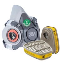 Pack 3M Respirador 6200 - Cartucho 6003 - Contra Vapores y Gases Ácidos