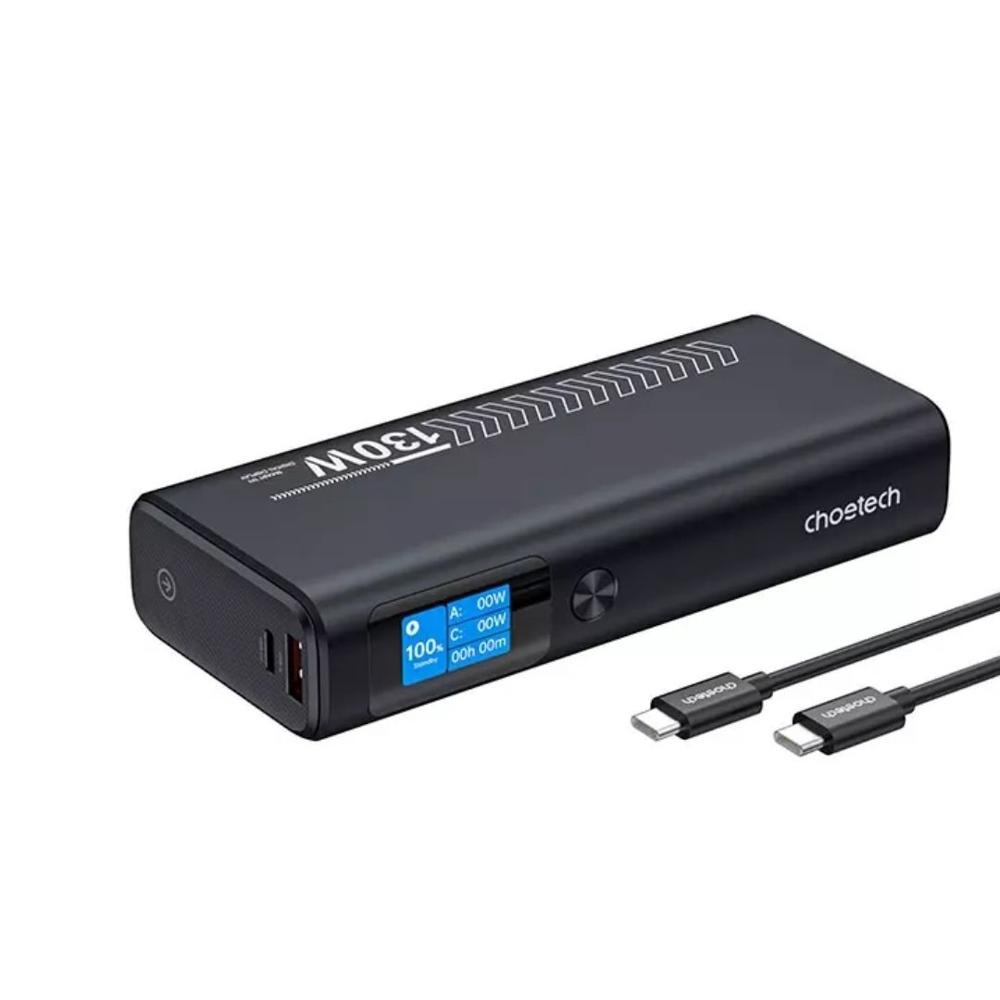 Power Bank de 20000 mAh con 2 Puertos USB-C, 1 puerto USB-A (130W) y Pantalla digital -B702-CCGY