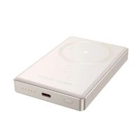 Power Bank Magnético de 10000 mAh con 1 Puerto USB-C, MagSafe (20W) Diseño delgado -B739-CCCWH