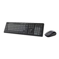 TECLADO GENIUS + MOUSE WIRELESS KM-8200 AI COPILOT MULTIMEDIA SP BLACK/GREY (31340003420)