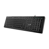TECLADO GENIUS SLIMSTAR 820 AI COPILOT ANTI-GHOSTING RETROILUMINADO USB SP BLACK (31310055401)