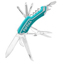 Navaja Multifuncional 12 en 1 TOTAL Acero Inoxidable Mango Ergonómico Soft Grip 9.5cm THMFK0126