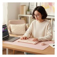 Kit de Trabajo para Computadora con Teclado Estable y Mouse Salmon YSticky