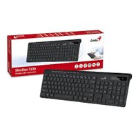 TECLADO GENIUS WIRELESS SLIMSTAR 7230 AI COPILOT MULTIMEDIA BLACK (31310021401)