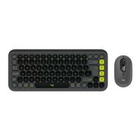 TECLADO LOGITECH + MOUSE POP ICON BLUETOOTH/WIRELESS SP / COPILOT/ GRAPHITE (920-013052)