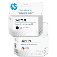 Cabezal HP X4E75AL, 3YP17AL Negro, Tricolor Pack de 2