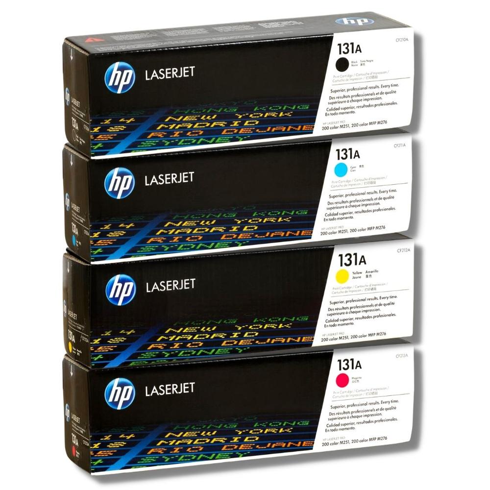 Toner HP 131A Cyan Magenta Amarillo Negro Pack de 4
