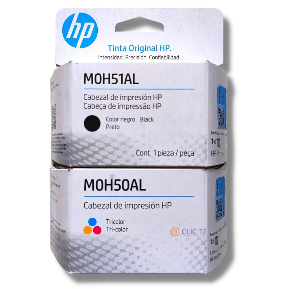 Cabezal HP M0H50 M0H51 Negro, Tricolor Pack