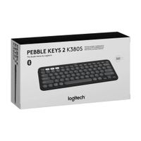 TECLADO LOGITECH PEBBLE 2 K380S BLUETOOTH/WIRELESS SP GRAPHITE (920-011783)