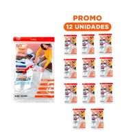 Pack12 Funda Flexible al Vacio 60cmx80cm Anaranjado para Ropa YRegalo Sticker