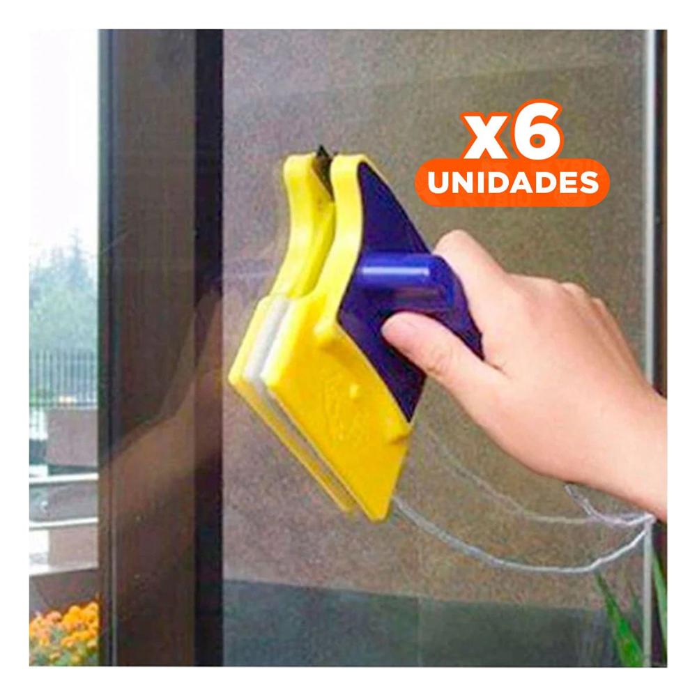 Pack6 Metodo Vidrios Magnetico Cuadrado Azul Amarillo para Casa YPapel Regalo