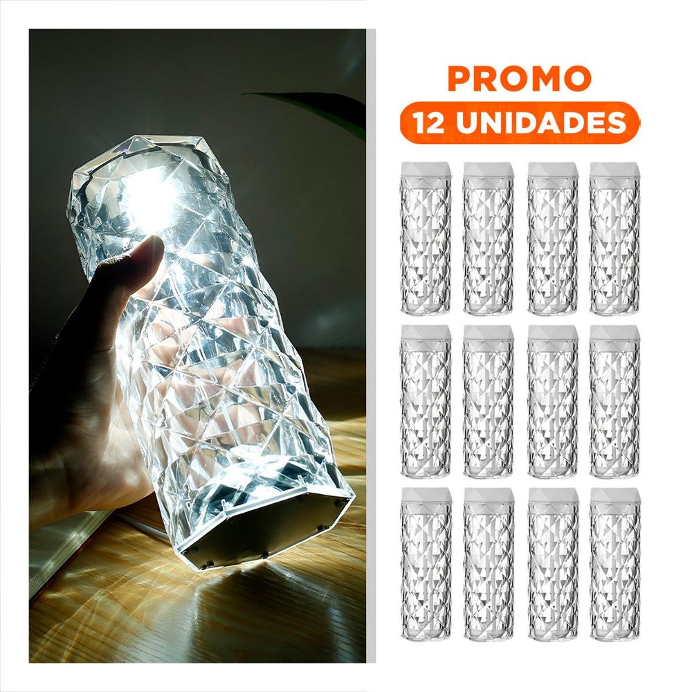Pack12 Unidad Ambiental Humidificador Inteligente 1L Cristal Luz Led Hogar YRegalo Sticker