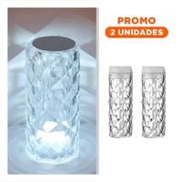 Pack2 Sistema Aromatico Humidificador Inteligente 1L Cristal con Led Suave