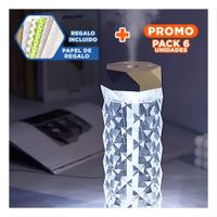 Pack6 Aparato Moderno Humidificador Inteligente 1L Cristal con Led Suave YPapel Regalo