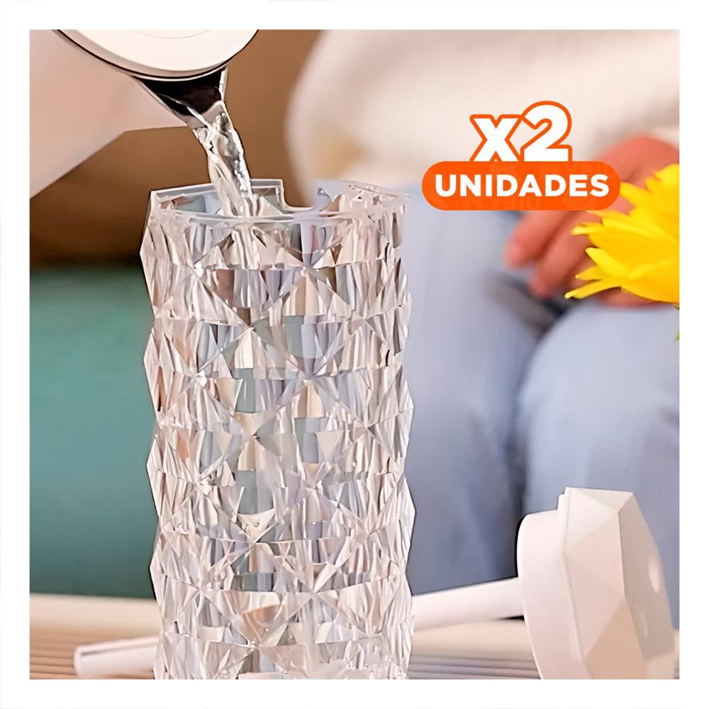 Pack2 Sistema Moderno Humidificador Inteligente 1L Cristal con Led Elegante YRegalo Sticker