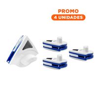 Pack4 Alternativa Vidrios Magnetico Triangular Azul Amarillo para Limpieza YRegalo Sticker