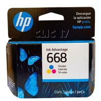 Tinta HP 668 Tricolor Original (7FP36VL)