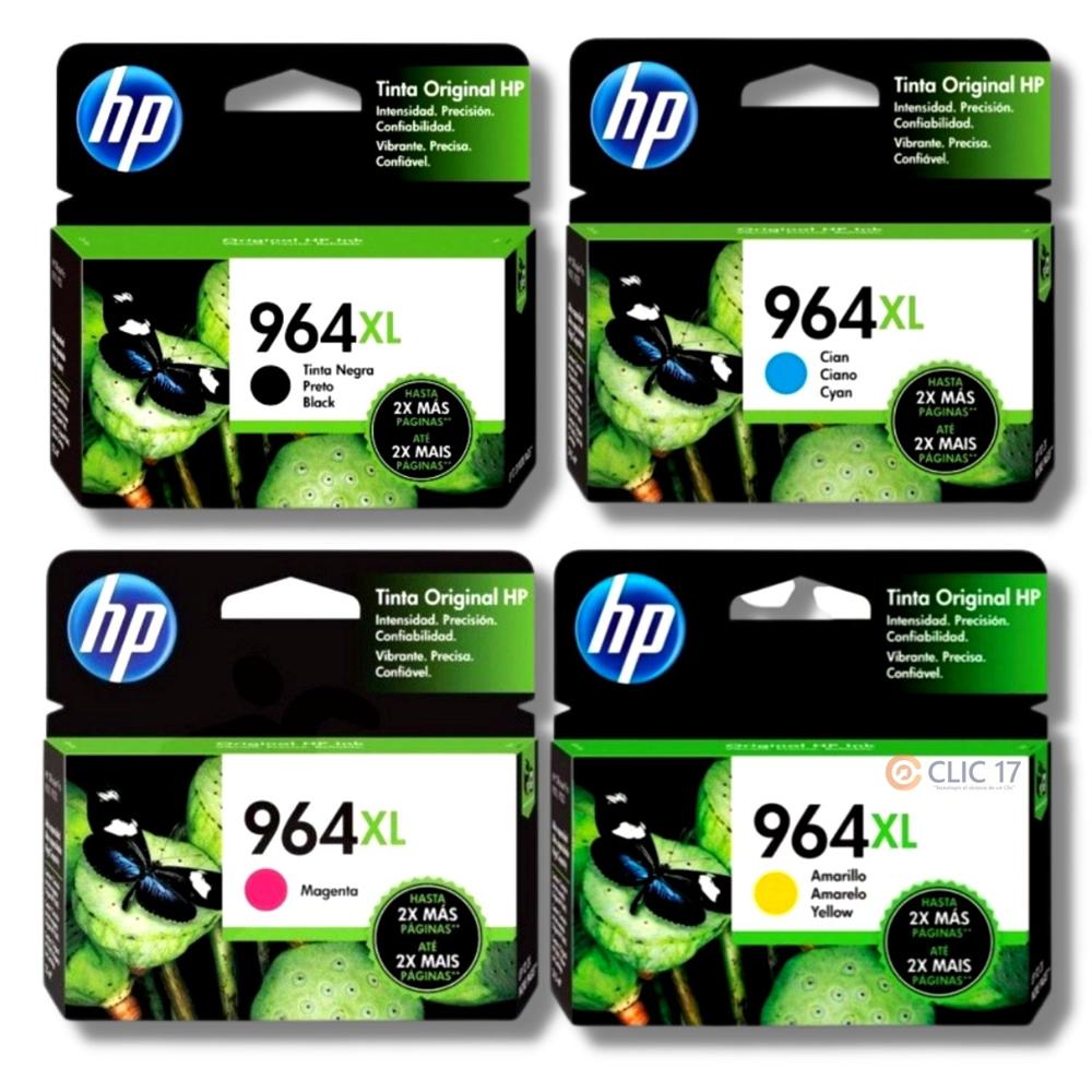 Pack Tinta HP 964XL Cyan, Magenta, Amarillo, Negro Original