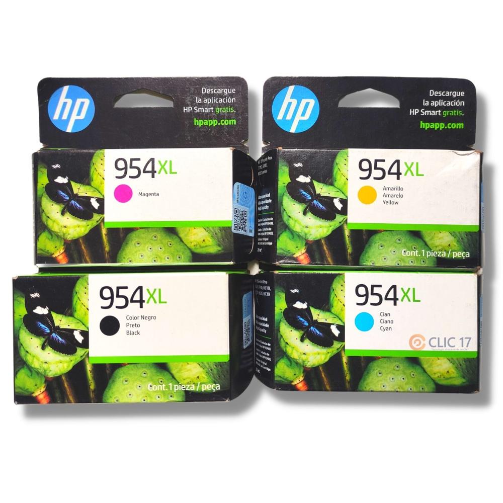 Pack Tinta HP 954XL Cyan, Magenta, Amarillo, Negro Original