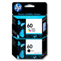 Pack Tinta HP 60 Negro, Tricolor Original