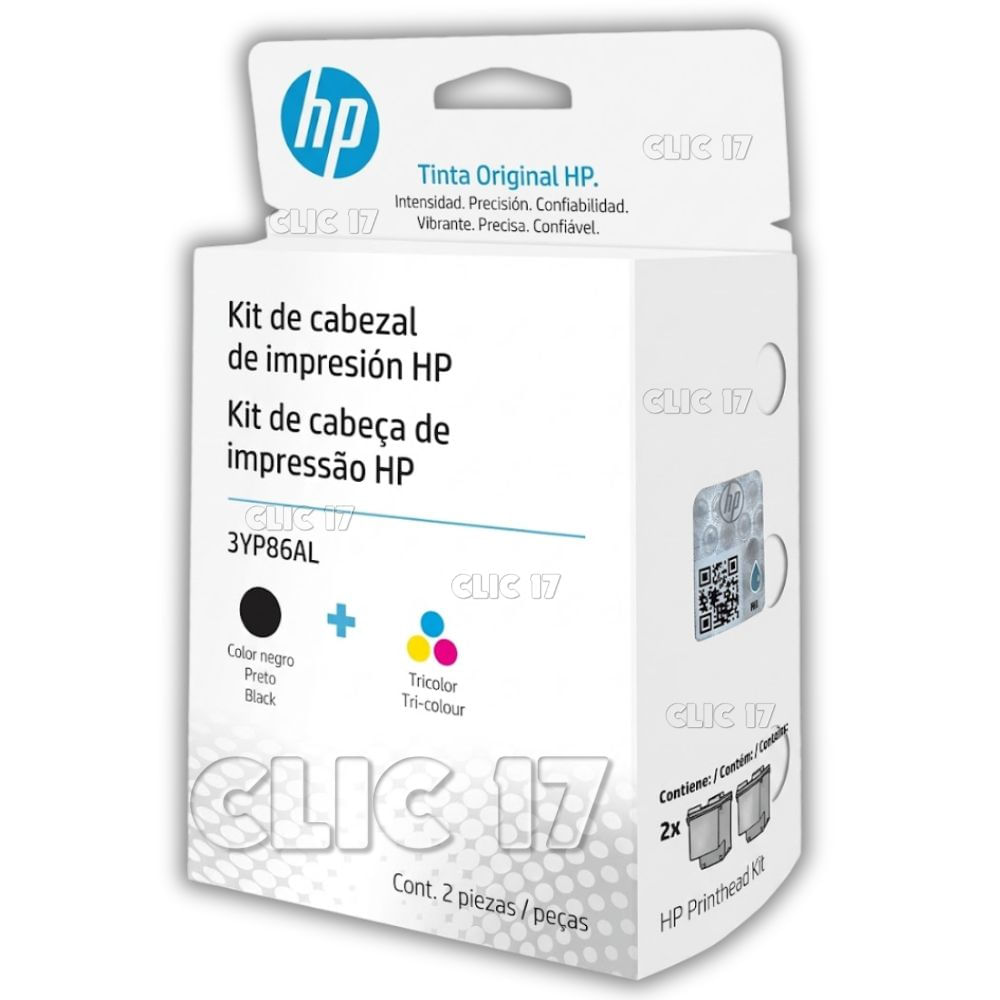 Cabezal HP 3YP86AL Negro y Tricolor Original