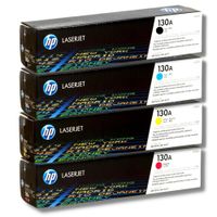 Toner HP 130A Cyan Magenta Amarillo Negro Pack de 4