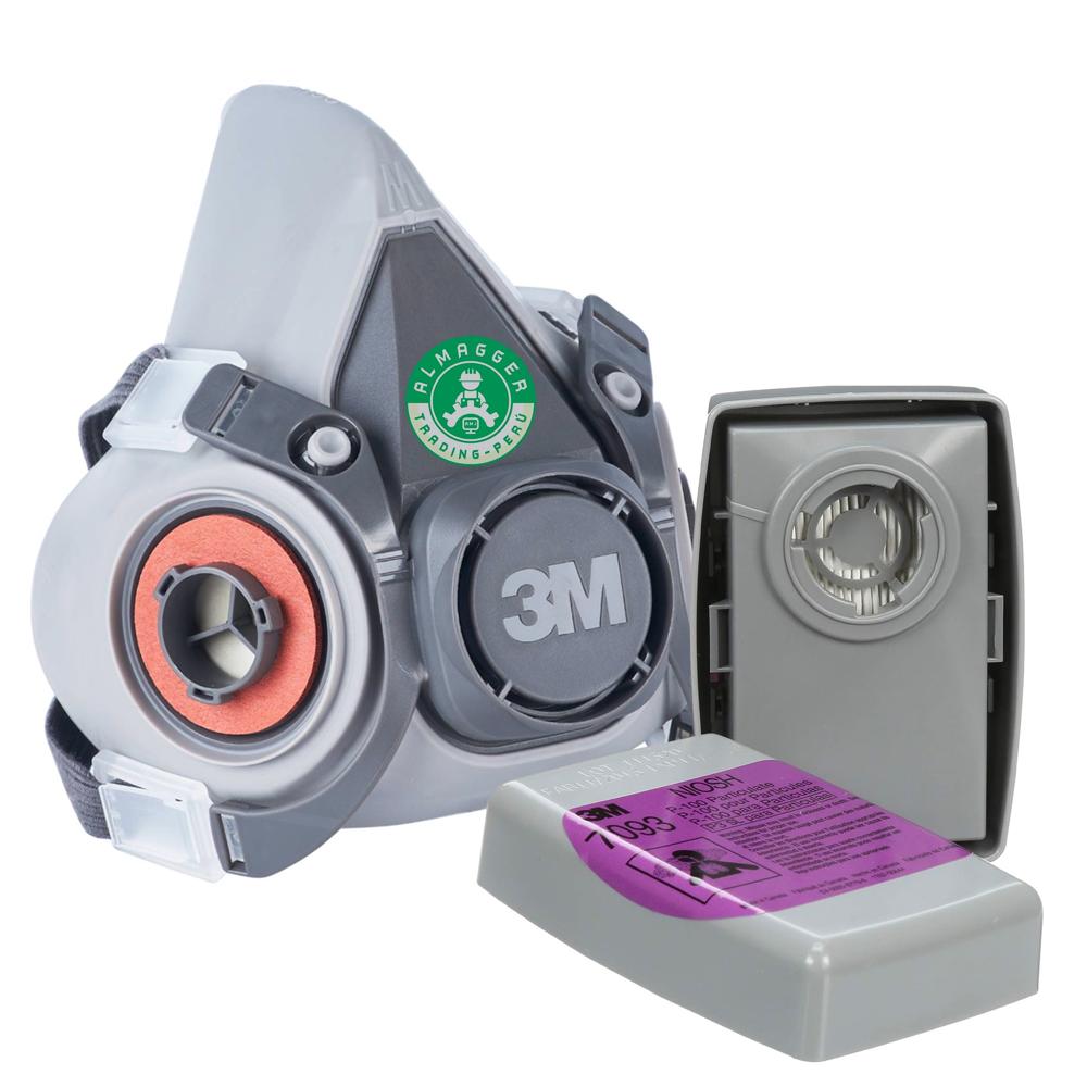 Pack 3M Respirador 6200 - Filtro 7093B - Contra Partículas