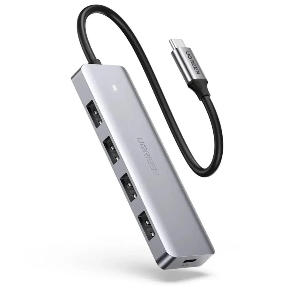 Hub UGREEN USB 3.0 de 4 Puertos con Alimentación USB-C – CM219 50985