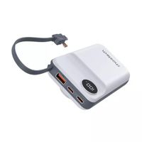 Power Bank Magnético de 20000 mAh con Cable USB-C/Lightning Incorporado(22.5W) - | B696-GW