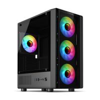 CASE GAMER ARGB VIDRIO TEMPLADO ENKORE KOSMOS