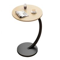 Mesa De Centro Redonda - Mesa para Sala Trabajo Escritorio Beige