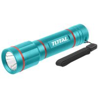 Linterna de Mano Táctica TOTAL 450 Lúmenes LED 160m Aleación de Aluminio IPX4 Industrial TFL013AAA58