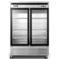 Freezer Acerado Inox 2 puertas Vidrio VF2PS-1400V