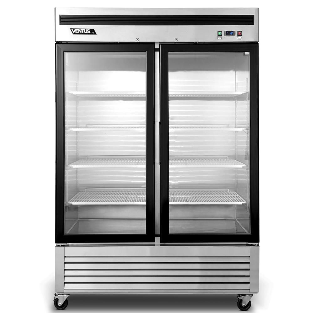Freezer Acerado Inox 2 puertas Vidrio VF2PS-1400V