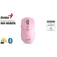 Mouse Genius Nx-8080s Bt Ai Copilot Dual Rosad