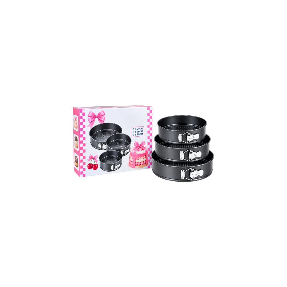 Set de 3 Moldes  Desmontables para Repostería