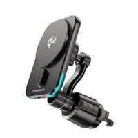 Cargador inalámbrico magnético con soporte para auto QI2 de 15W - CHOETECH | T231-F-XACBK