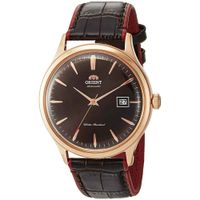 Reloj Orient Bambino 4 FAC08001T0 Automático Fecha Correa de Cuero y Dial Marrón