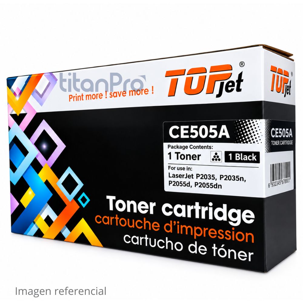 Tóner Compatible HP 05A CE505A Negro