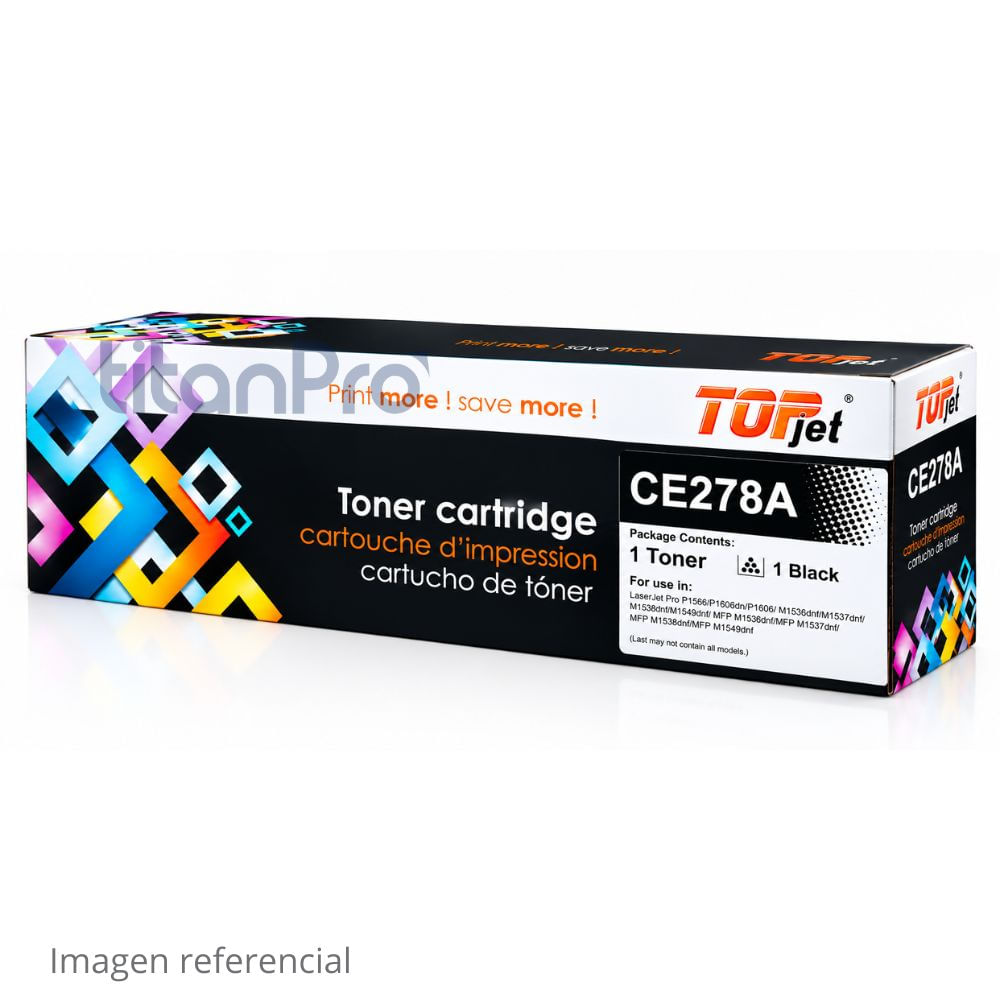 Tóner Compatible HP 78A CE278A Negro