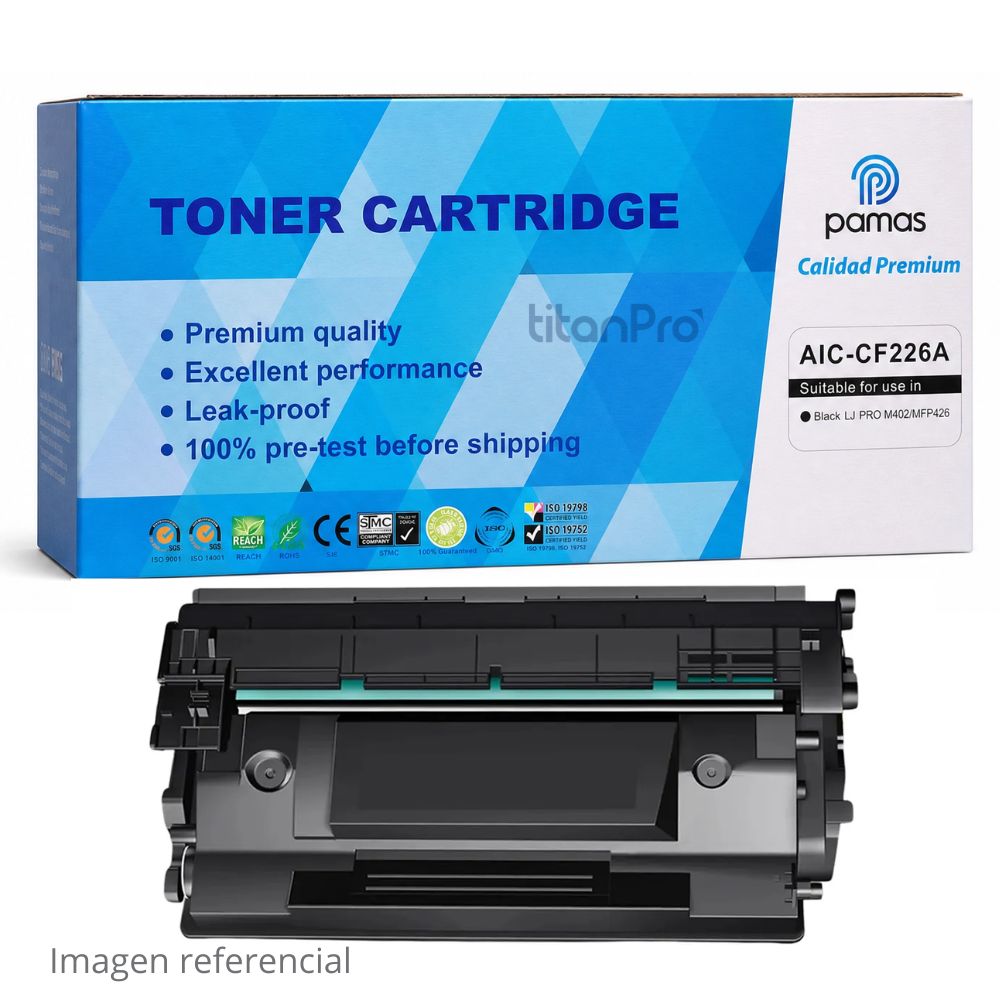 Tóner Compatible HP 26A CF226A Negro M402 M426 3100
